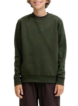 Moletom Jack and Jones Jin verde para criança.