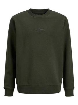 Moletom Jack and Jones Jin verde para criança.