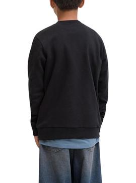 Moletom Jack and Jones Jin preto para criança.