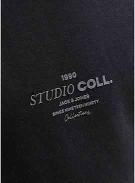 Moletom Jack and Jones Jin preto para criança.