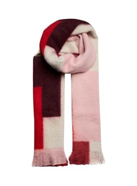 Cachecol Pieces Nappi xadrez comprido estampado para mulher.