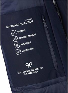 Parka Silbon técnica Tailoring marinho para homens