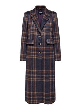 Casaco feminino estampado xadrez Only Coris.