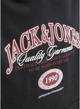 Moletom Jack and Jones Ari preto para criança.