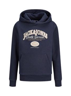 Moletom Jack and Jones Ari azul para criança.