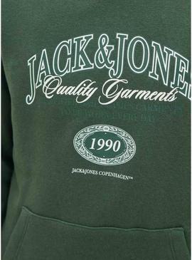 Moletom Jack and Jones Ari verde para criança.
