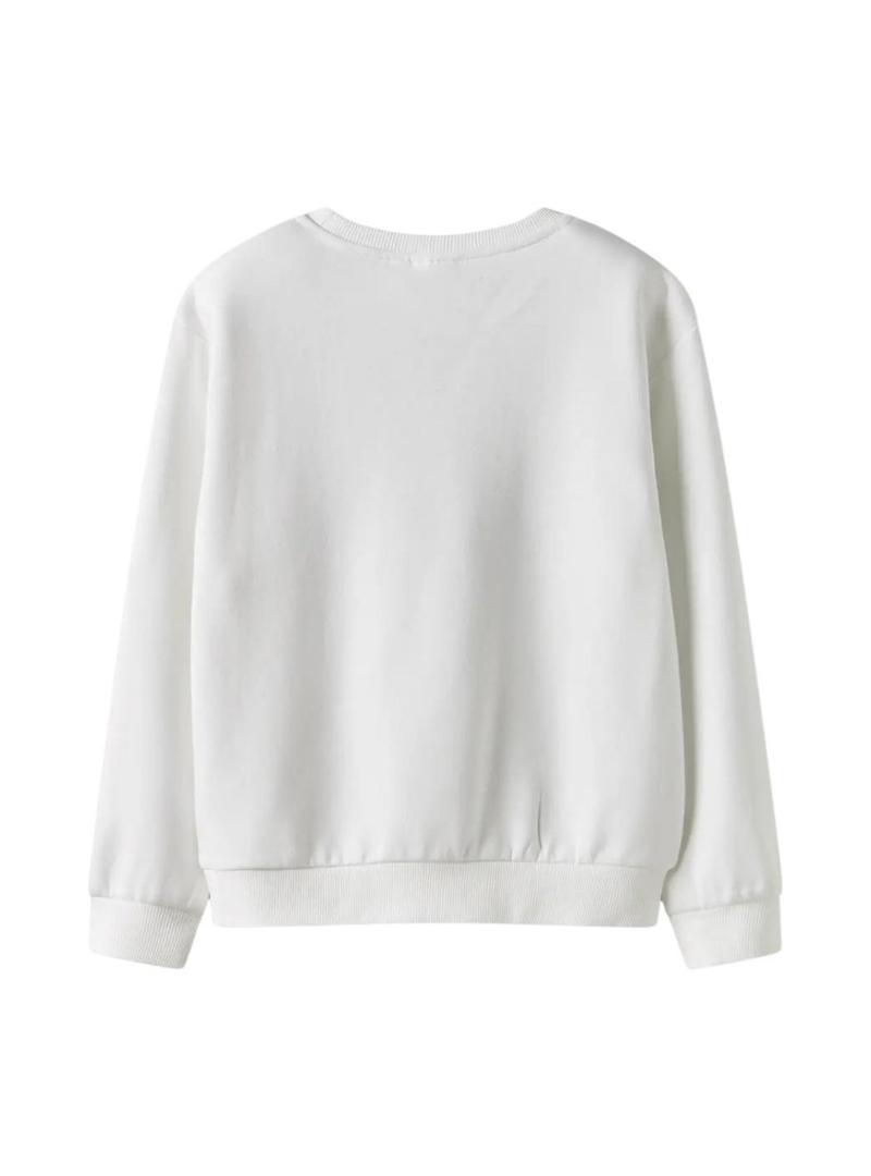 Moletom Name It Fretta Paris branco para menina.