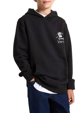 Moletom Vans By Board preto para meninos e meninas.