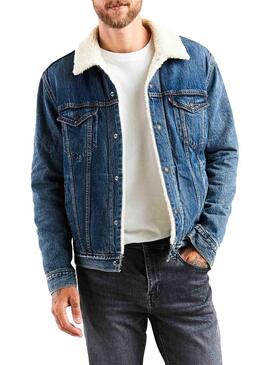 Casaca Levis Trucker Sherpa Mid Homem