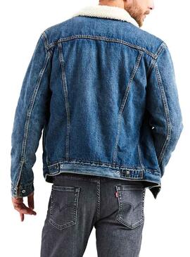 Casaca Levis Trucker Sherpa Mid Homem