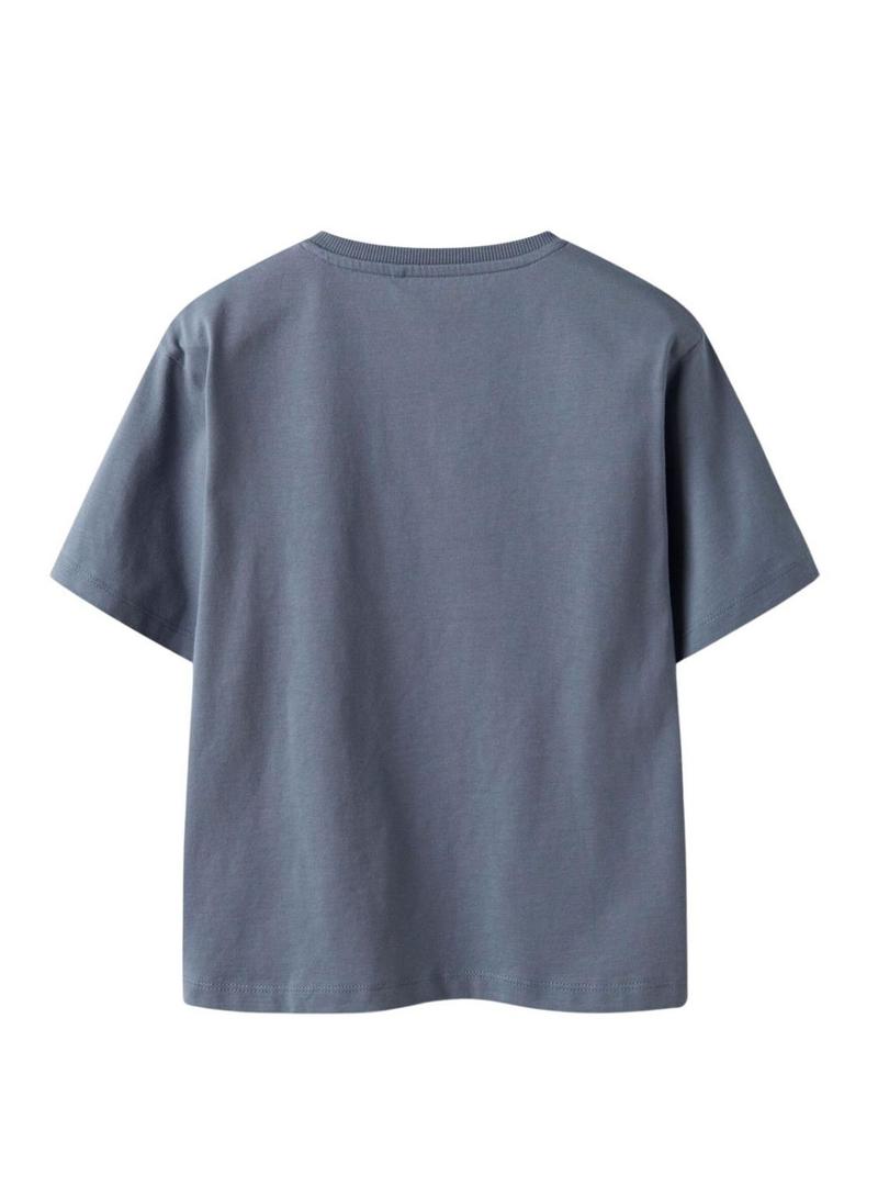 Camiseta Name It Sato azul para menino.