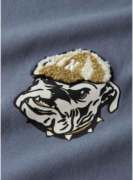 Camiseta Name It Sato azul para menino.