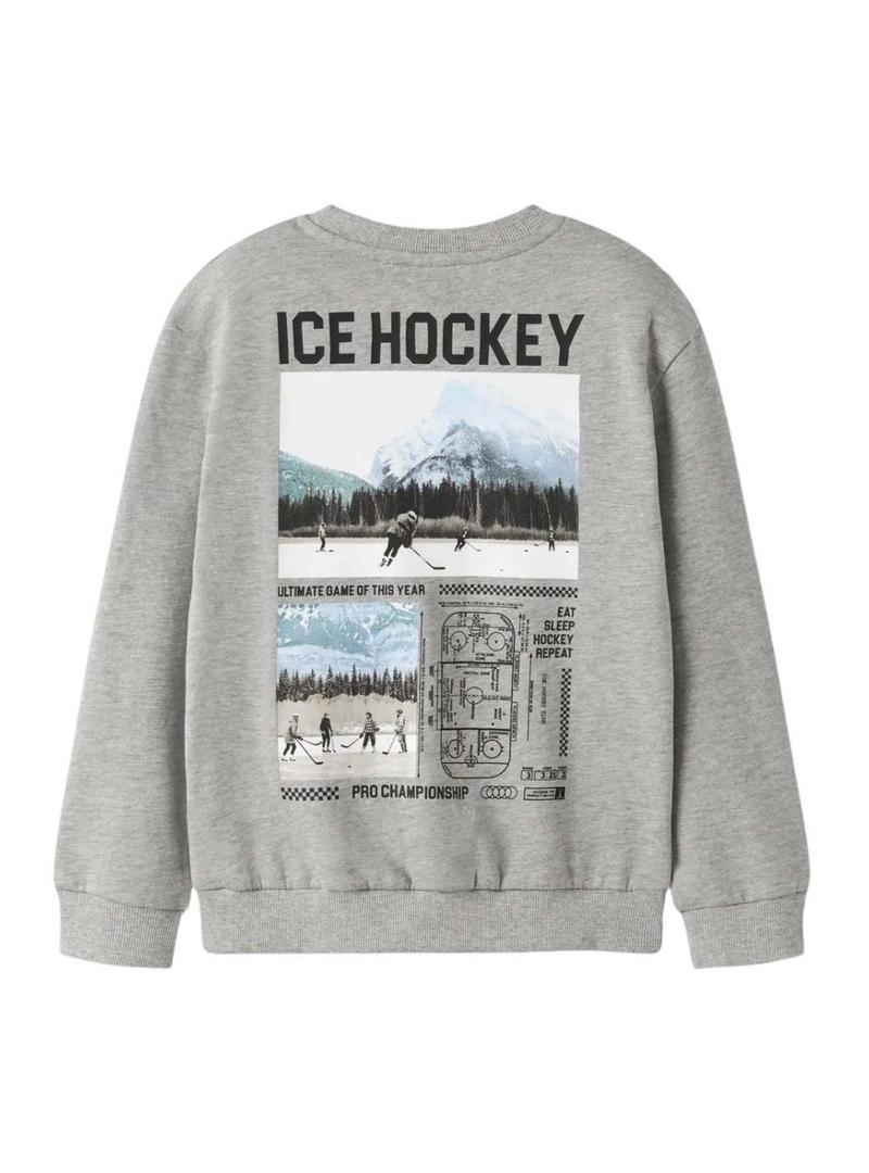 Moletom Name It Saul cinza para menino