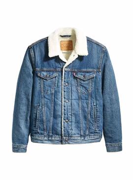 Casaca Levis Trucker Sherpa Mid Homem