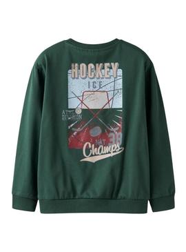 Moletom Name It Saul verde para menino.