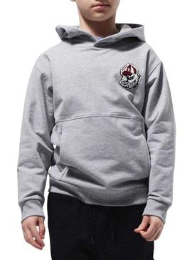 Moletom Name It Steven cinza para menino.