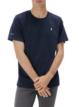 Camiseta El Pulpo básica azul marinho para homem