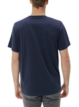 Camiseta El Pulpo básica azul marinho para homem