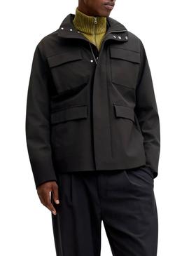 Casaco Jack and Jones Blaaspen preto para homem.