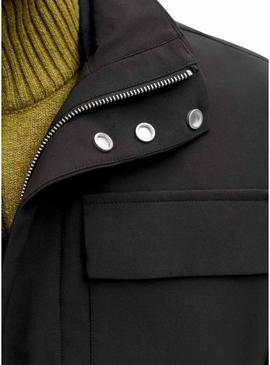 Casaco Jack and Jones Blaaspen preto para homem.