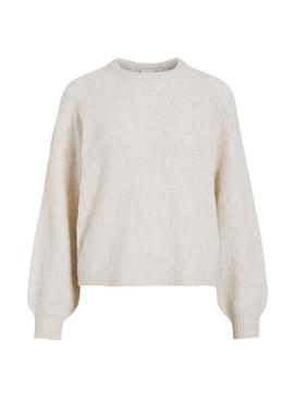 Camisola Vila Vivilas bege para mulher