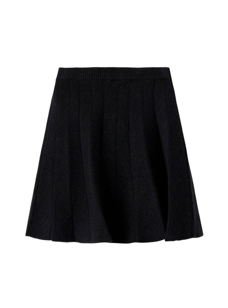 Saia de malha Name It Sonia preta para menina