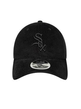 Boné New Era Chicago White Sox MLB Cord 9FORTY preto.