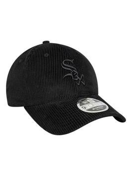 Boné New Era Chicago White Sox MLB Cord 9FORTY preto.