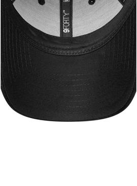 Boné New Era Velour 9FORTY New York Yankees preto para mulher.