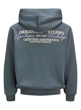 Moletom Jack and Jones Islington branco para homem.