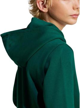 Moletom Adidas Trefoil verde para meninas e meninos