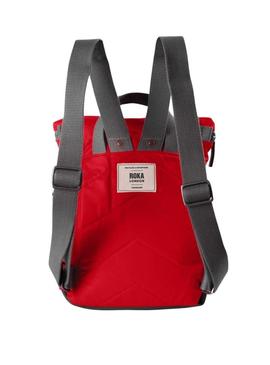 Mochila Roka Canfield pequena vermelha para mulher e homem