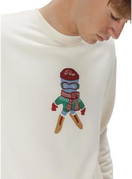 Moletom El Pulpo Ski branco para homens