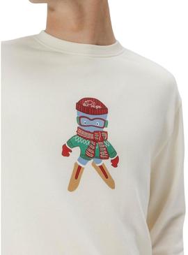 Moletom El Pulpo Ski branco para homens
