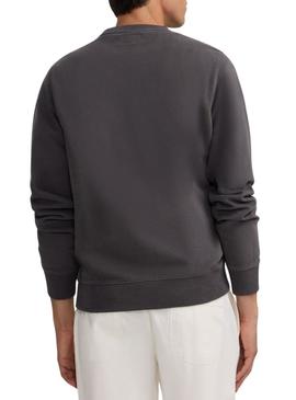 Moletom com mini logotipo cinza da Silbon para homem.