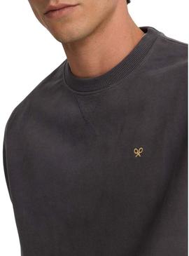 Moletom com mini logotipo cinza da Silbon para homem.