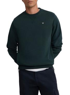 Moletom verde Silbon com minilogo para homens