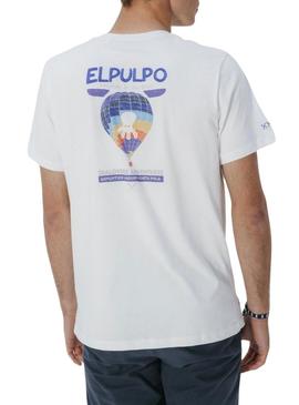 Camisa O Polvo Aventura no Ártico branca para homens