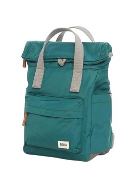 Mochila Roka Canfield pequena azul turquesa para mujer e homem.