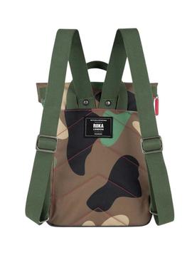 Mochila Roka Canfield pequena camuflagem vintage para mulher e homem.