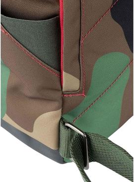 Mochila Roka Canfield pequena camuflagem vintage para mulher e homem.