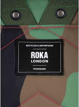 Mochila Roka Canfield pequena camuflagem vintage para mulher e homem.