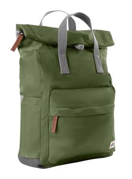 Mochila Roka Canfield média verde para mulher e homem.