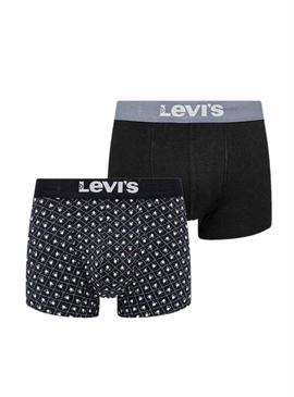 Pack 2 cuecas Levis Minimal preto para homem