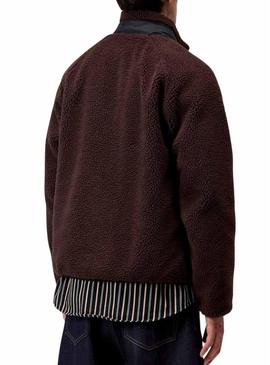 Jaqueta polar Carhartt Prentis marrom para homem.