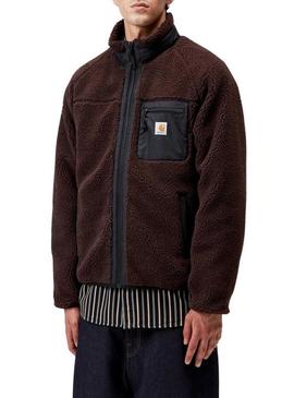 Jaqueta polar Carhartt Prentis marrom para homem.