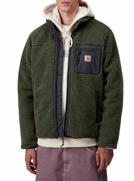Casaco polar Carhartt Prentis verde para homem.