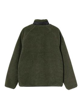 Casaco polar Carhartt Prentis verde para homem.