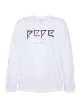 T-Shirt Pepe Jeans Alchemy Branco Menina