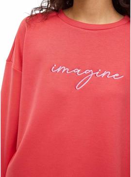 Moletom Vila Visiffi vermelho para mulher.